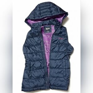 Bench Kids Navy and Purple Puffer Jacket